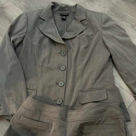 Lane Bryant brown Two-Piece Career Blazer and skirt Suit Women's 14/16 - Picture 2 of 6